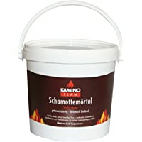 Kamino - Flam 333308 Mortero Refractario para Chimeneas- Gris- 16x18x18 cm